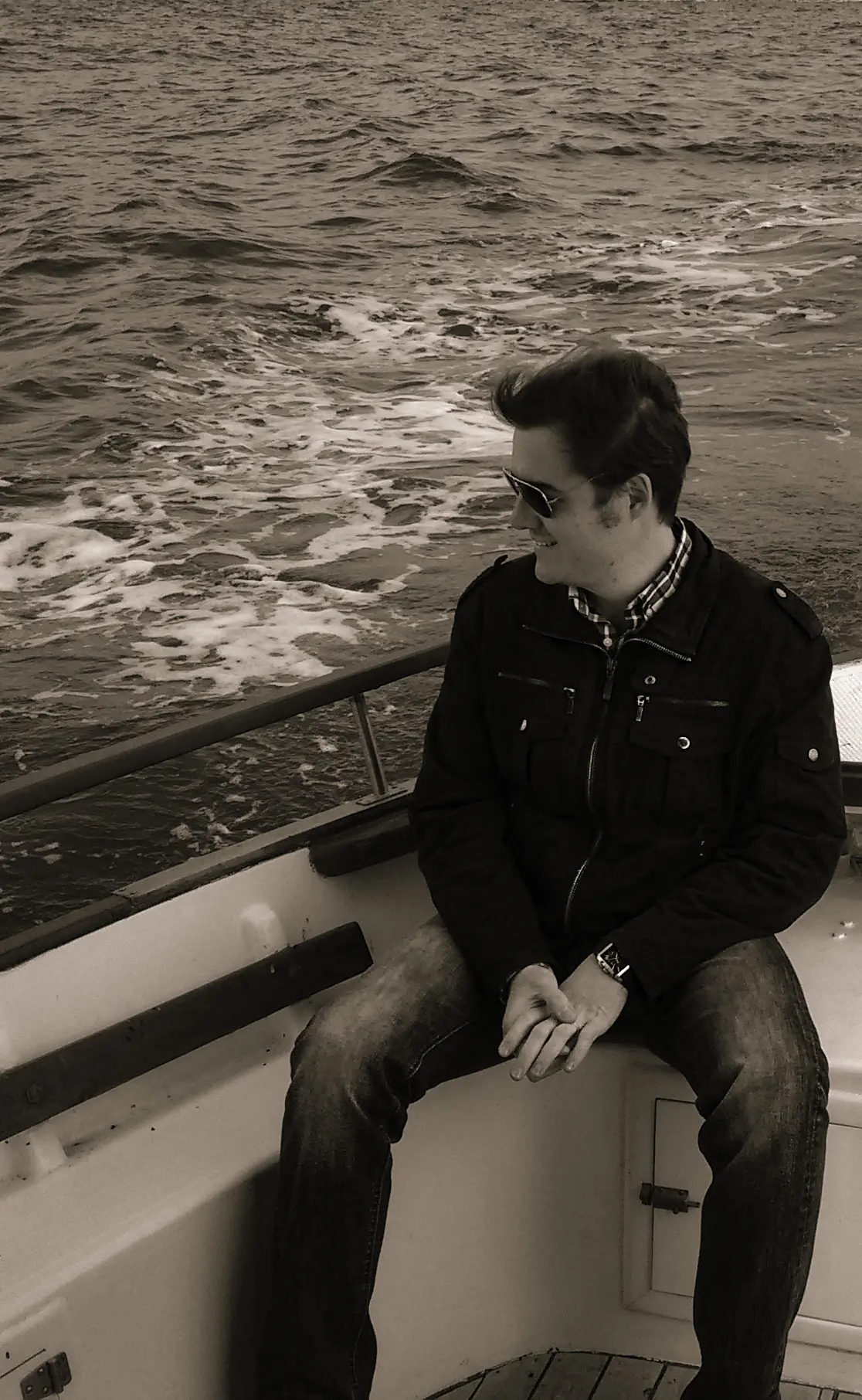 jero en el barco